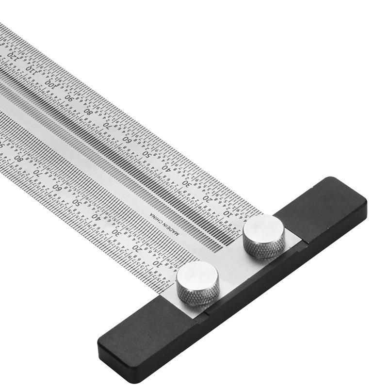 Cross-Border Special Supply, Hole Ruler, Over Line Ruler, Draw Line Ruler, Woodworking, Backrest Ruler, Scale Ruler, Stainless Steel Ruler