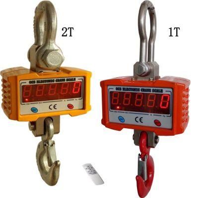 Famous Brand 3000kg Electronic Weighing LCD Display Industrial Crane Hanging Scale