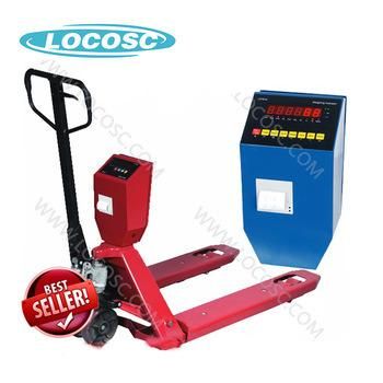 European American Size 1t 2t Durable Manual Lift Pallet Truck Electronic Weighing Scale