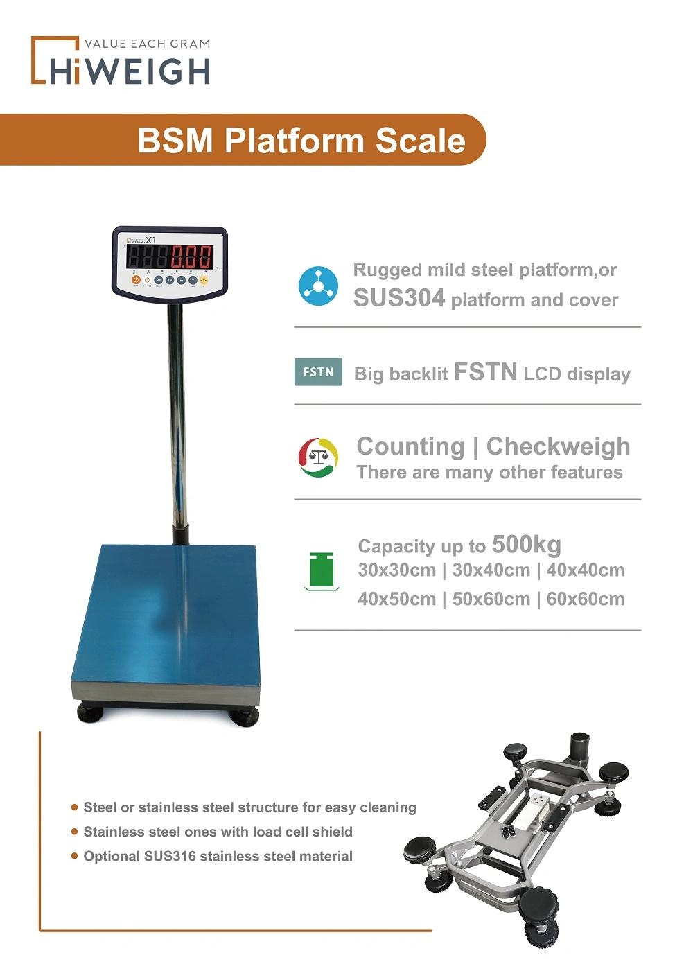 Tcs 150kg 500kg Digital Wireless Food Platform Weighing Scale for Heavy Goods