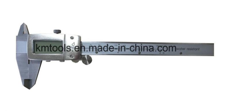 IP67 0-150mm/0-6′′ LCD Display Stainless Steel Digital Caliper