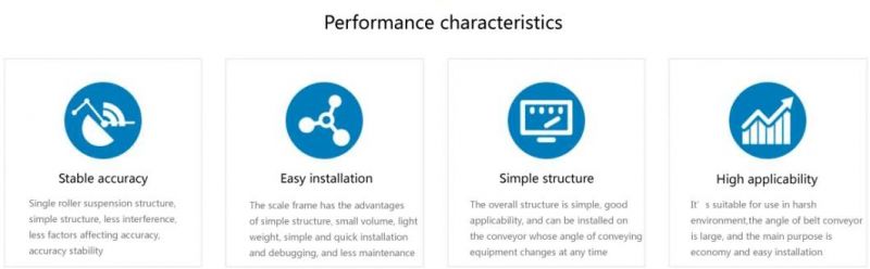 High Precision No Lever Suspension Structure Frame Belt Weigher for Belt Converyor