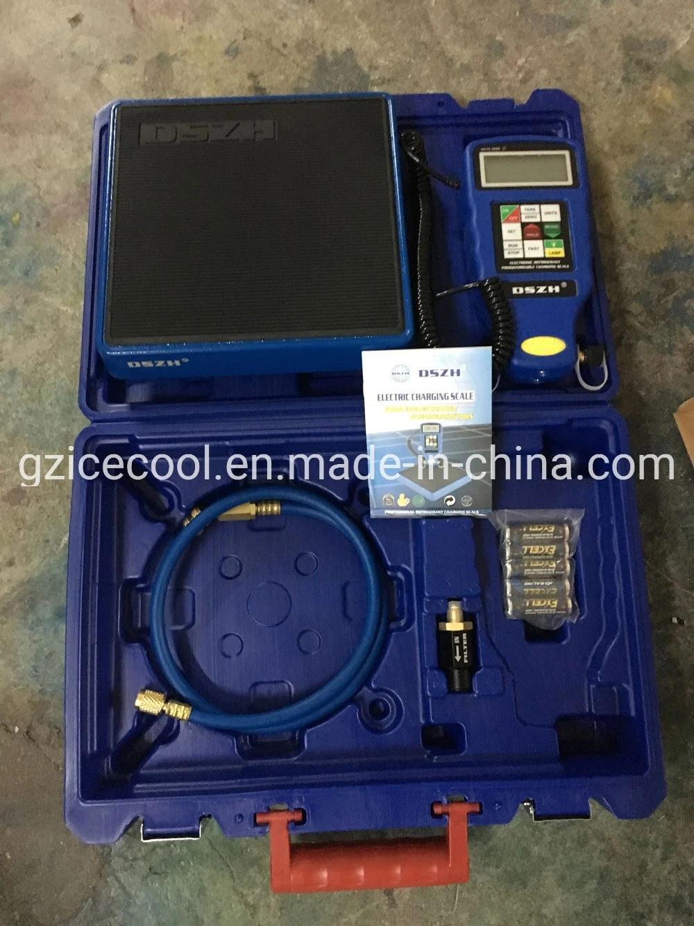 100kg Dszh LCD Display Large Flow Programmable Digital Refrigerant Charging Scale Rcs-N9030