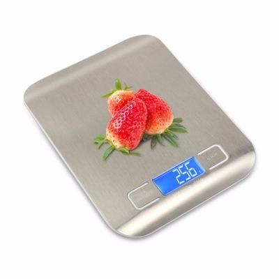 5kg Digital Weighing Postal Electronic LCD Kitchen Stainless Household Scale
