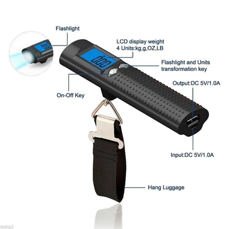 Power Bank Digital Hanging/Fishing/Luggage Scale