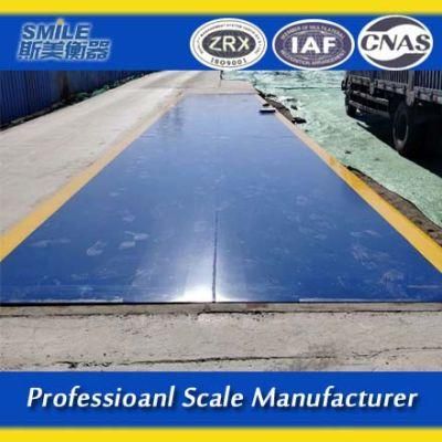 Digital Scs-120t Weighbridge Scales with a Steel Platform on Surface Foundation