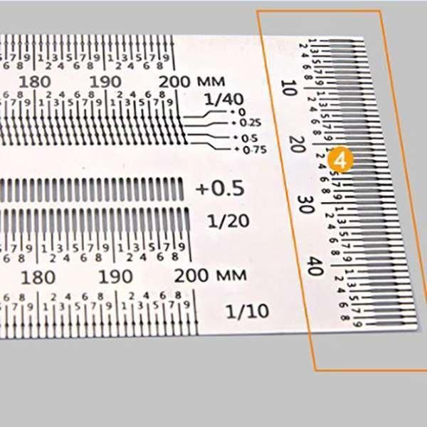 Scale T-Hole Ruler Woodworking Scribing Mark Line Gauge Hole Ruler Scribing Ruler Woodworking Backing Ruler