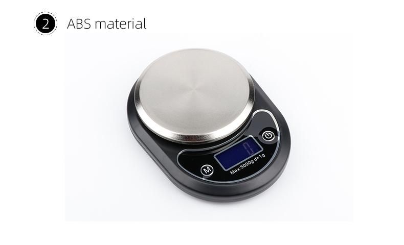 5kg New Design Electronic Balance Digital Kitchen Weighing Scale