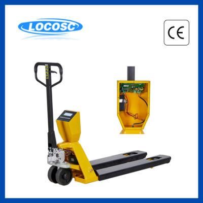 LCD Display Mobile Weighing Hand Pallet Truck with Scale