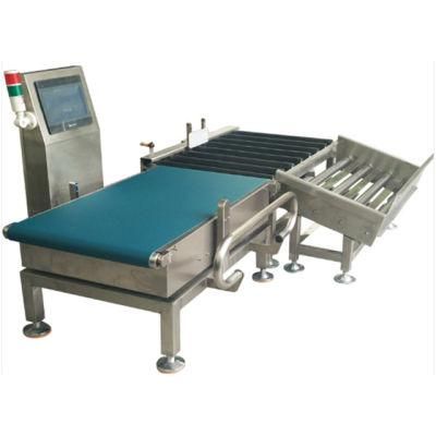 Juzheng 70kg Heavy Pusher Rejecter Checkweigher Machine for Big Cartons Bags Boxes