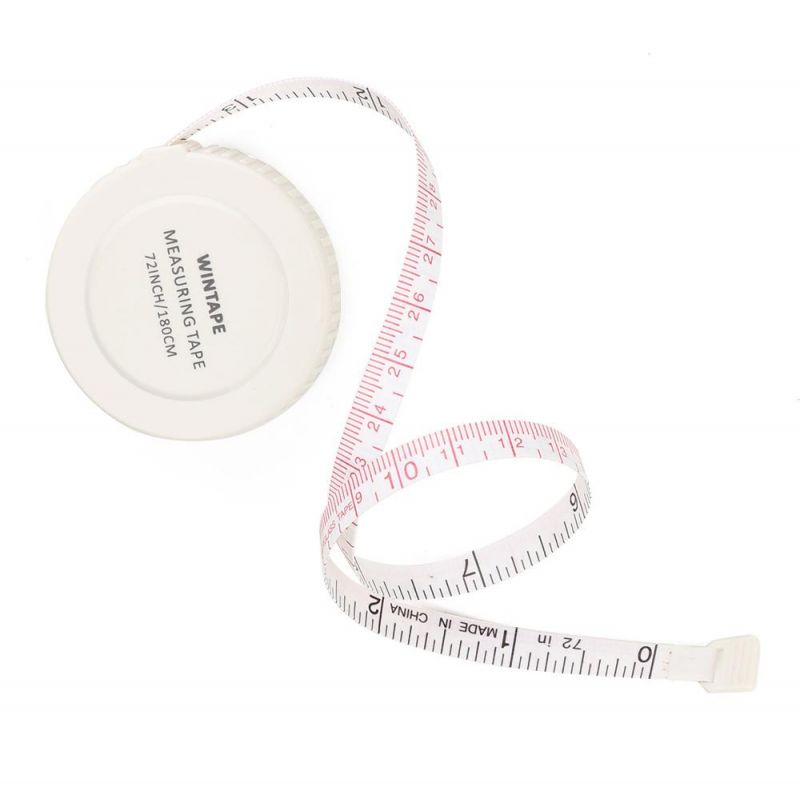 1.8m New Hot Product Plastic White Round Personalized Tape Measure