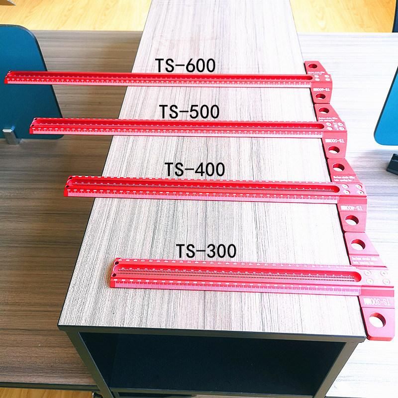 Woodworking Drawing Ruler, Square Ruler, Hole Ruler, Drawing Ruler, Multi-Function Ruler, Woodworking Tool