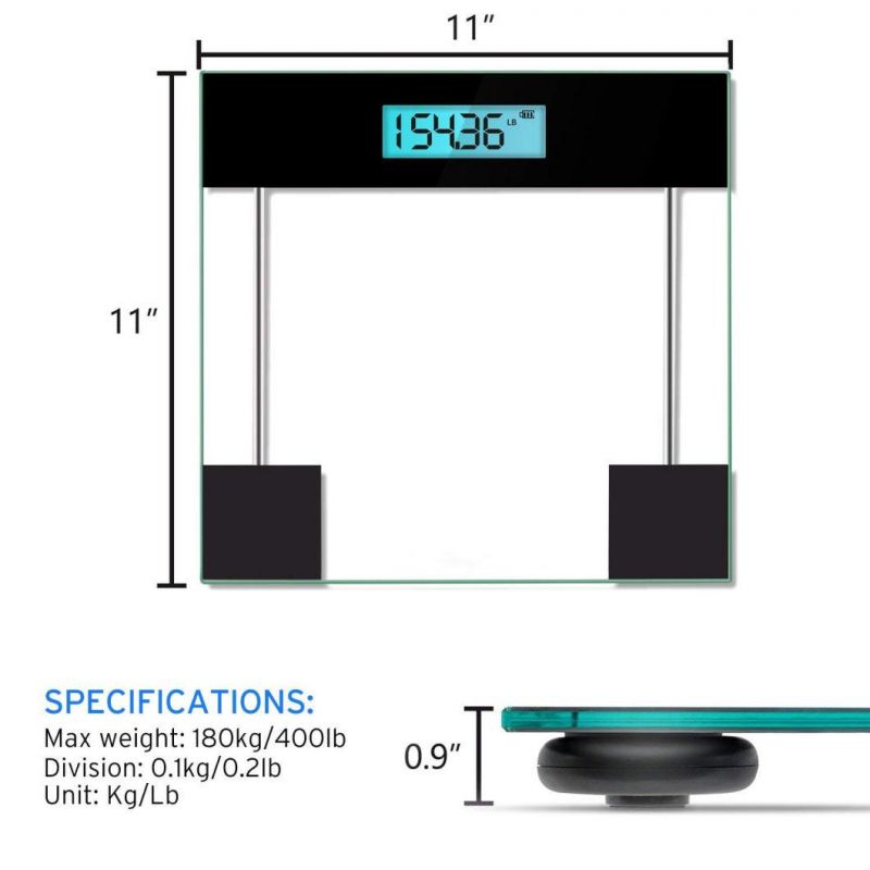 Factory Direct Sale Customize Glass Customize Mold Bathroom Scale High Quality