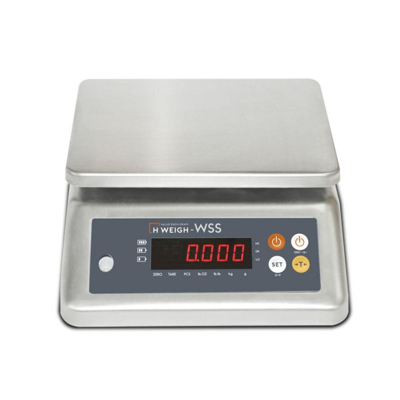 Wss 3kg 6kg 15kg 30kg Electronic Digital Stainless Steel Washdown Waterproof Scale