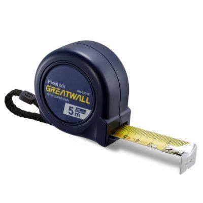 Promotional Two Color ABS Case Tape Measure 3m/5m/7.5m Free Stop Cheap Measuring Tape