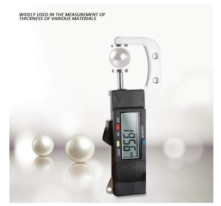 Digital Thickness Gauge, Horizontal Type Electronic Digital Display Caliper Thickness Gauge Measuring Tool 0-25mm