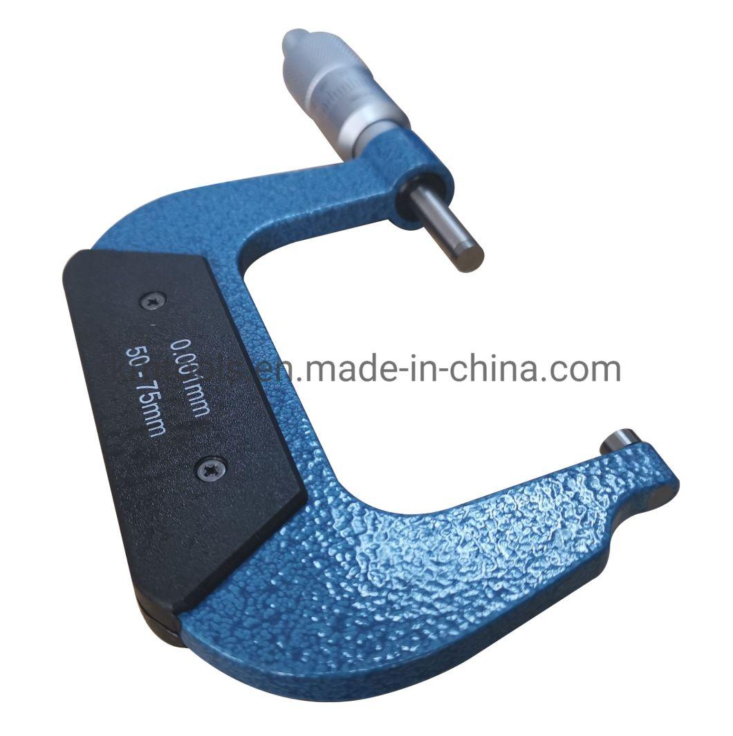High Precision 50-75mmx0.001mm Outside Micrometer