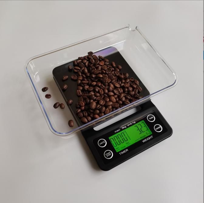 Electronic Household Chronograph Hand-Brewed Coffee Weighing Scale