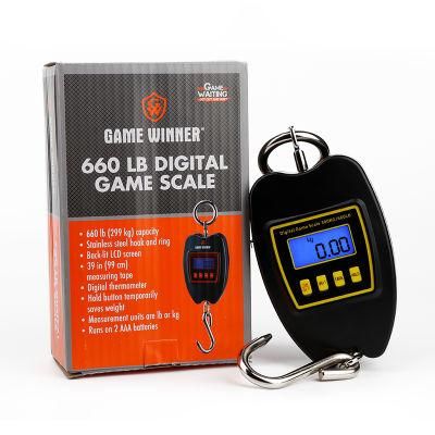 Outdoor Electronic Scales 300kg Steel Hook Hanging Digital Fishing Scale