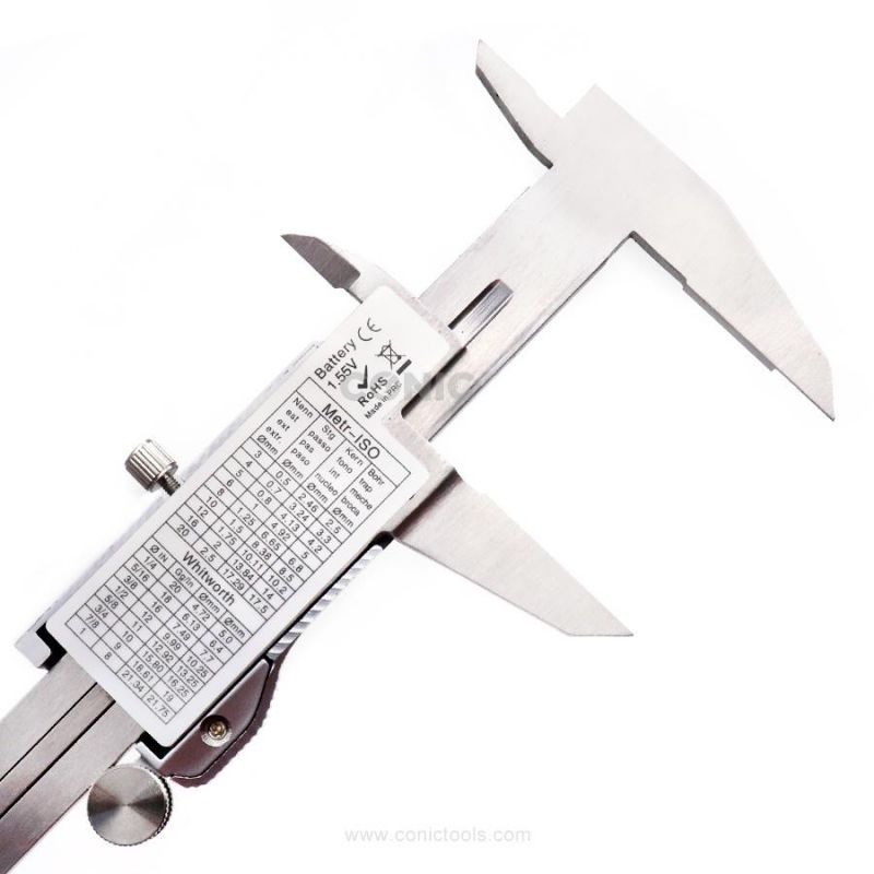 DIN862 150mmx0.01mm Stainless Steel Metal Case Digital Vernier Calipers