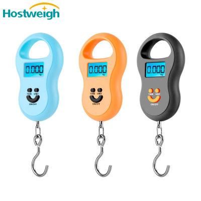 Portable Mini Digital Handheld Scale 50kg 10g Fish Hook Hanging Scale Electronic Weighing Luggage Scale LED Display Balance Scale