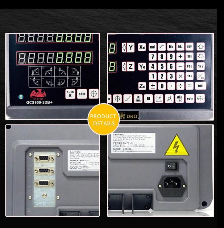 LCD Digital Display for Lathe 2 Axis Dro for EDM