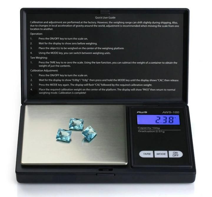 0.01g High Precision Electronic Pocket Jewelry Silver Diamond Scale