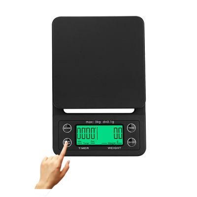 Timing Coffee Electronic Scale with Probe 3kg/1g Digital Scale