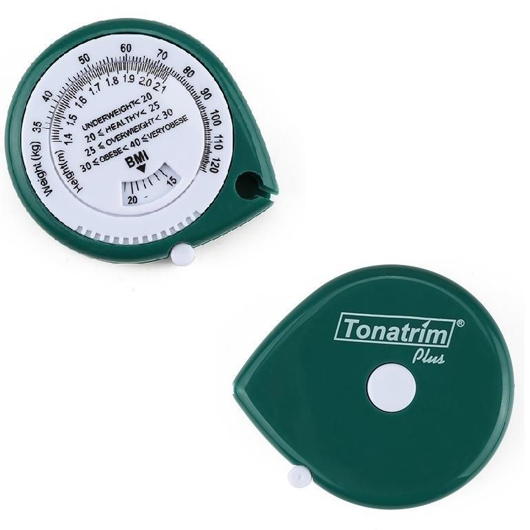 1.5 Meters Green Personalized Logo Mini Body BMI Measuring Tape