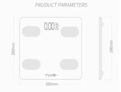 180kg Bluetooth Bathroom Fat BMI Smart Body Scale