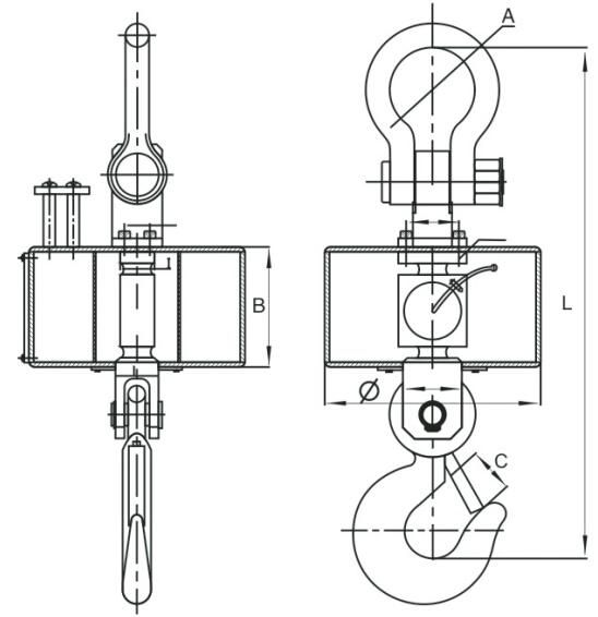 Wireless Crane Scale with Handle Indicator