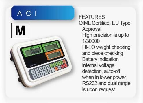 OIML Approved Digital Scales Counting Indicator LCD Display