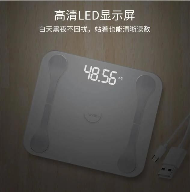 180kg Body Scales for Health with Tempered Glass Hidden Screen Display