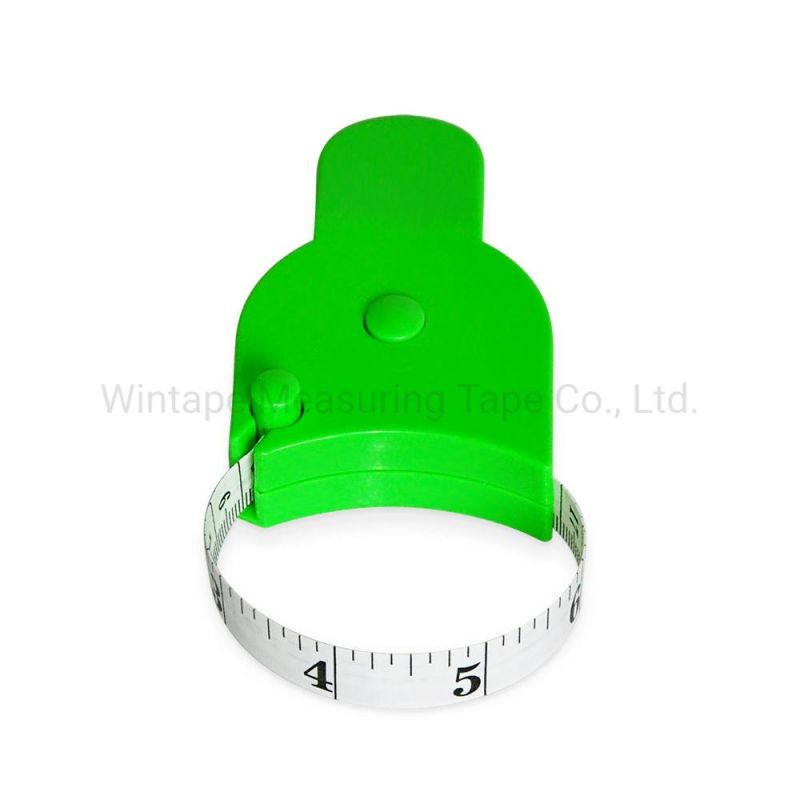 Custom Logo Automatic Flexible Green Waist Circumference Body Tape Measure