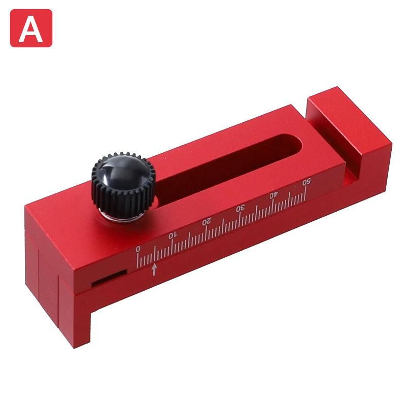 Woodworking Saw Seam Gauge Ruler Aluminum Alloy Gap Measurement Tool Feeler Gauge Wood Tenon Ruler Saw Seam Adjuster Saw Gauge