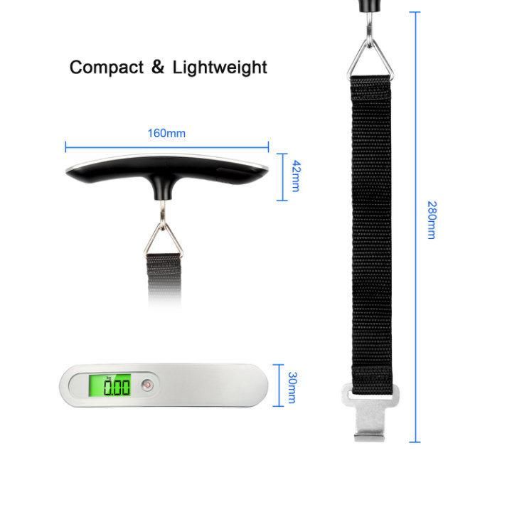 110 Lbs High Precision Digital Travel Hanging Scale with Hook