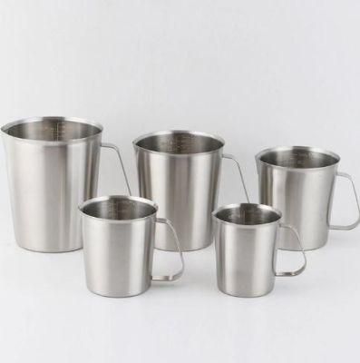 Stainless Steel Milk Water Measuring Mug Jug