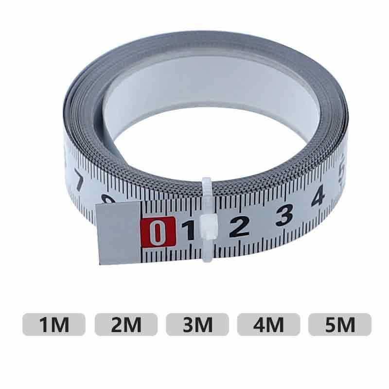 Widen 16mm Sticky Scale Steel Ruler 1-5m Ruler with Glue Scale Tape Measure Self-Adhesive Ruler Ruler Flat Ruler