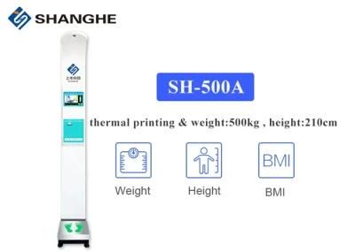 LCD Company Name Display Height and Weight BMI Scale with Printer