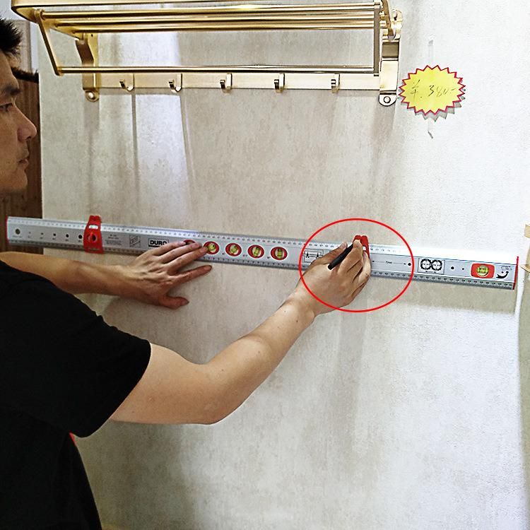 Multifunctional Horizontal Ruler Woodworking Positioner for Painting Tools