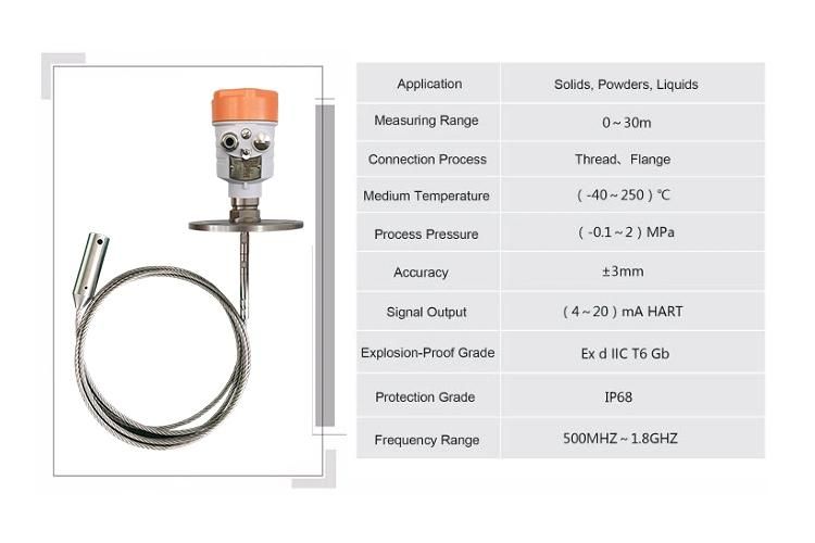 Non-Contact Continuous Level Measurement Radar Level Gauge for Storage Tanks