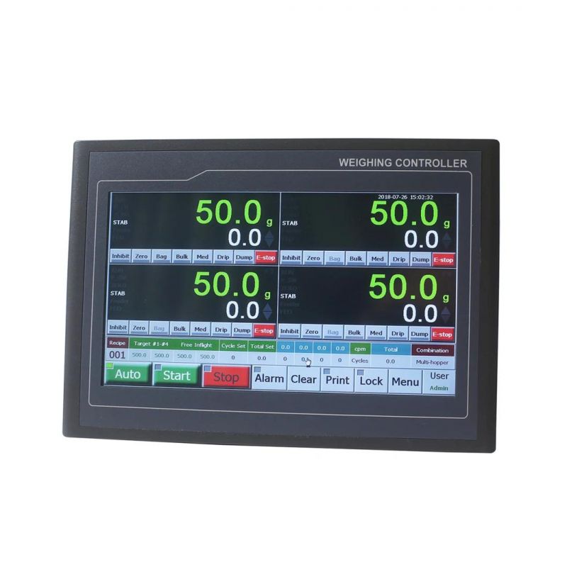 Supmeter High Quality 4-Scales Weight Filling Controller, 10-50kg Organic Fertilizer Packing Scales Controller