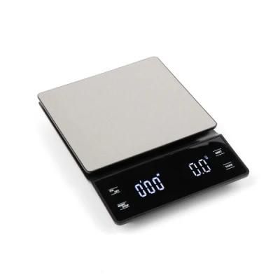 Hot Sale Stainless Steel Timing Function 1g Kitchen Coffee Electronic Scale