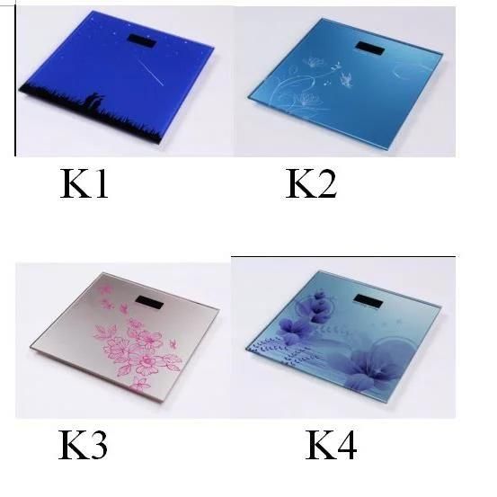 6mm Tempered Glass 180kg Weight Electronic Body Weighing Digital Bathroom Scale