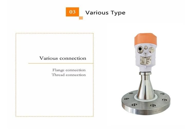 Non-Contact Continuous Level Measurement Radar Level Gauge for Storage Tanks