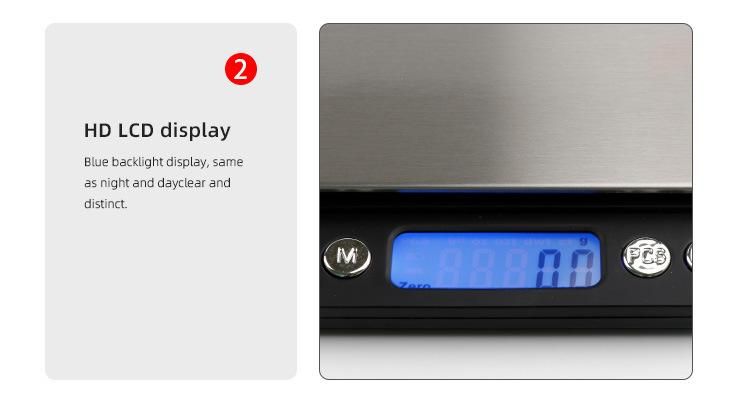 0.1g Waterproof Stainless Steel Platform Electronic Digital Pocket Jewelry Scale