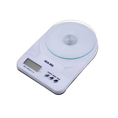 White Electronic Kitchen Scale Digital Food Scale