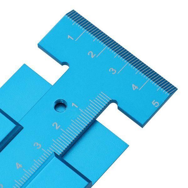 Woodworking Table Saw Height Ruler, Depth Measurement, Metric Height Gauge, Aluminum Alloy, Woodworking