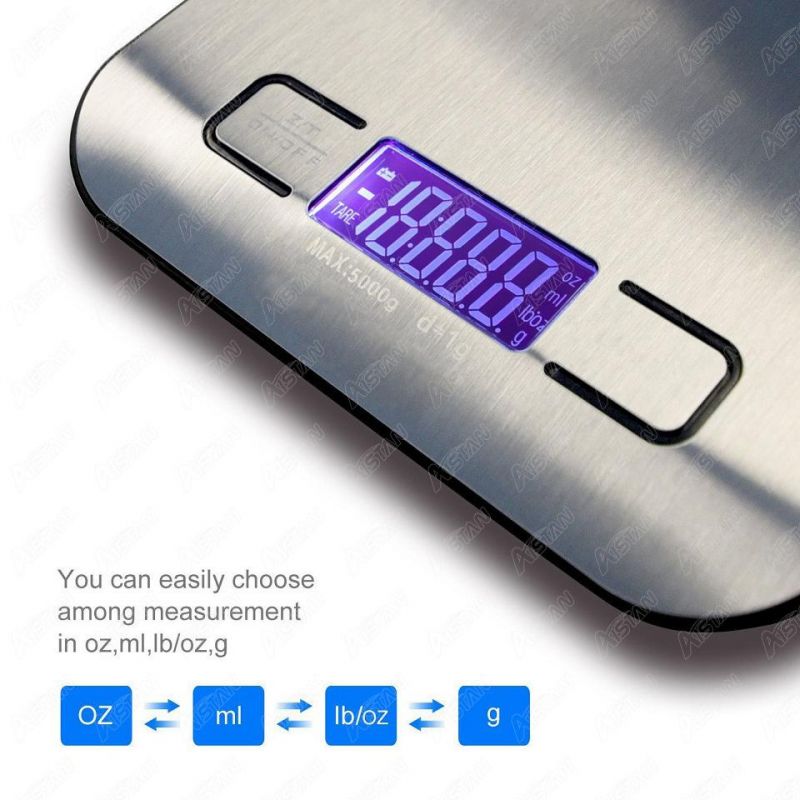 NSK15 5000g X 1g Digital Pocket Scale 5kg-1g Scales Electronic Kitchen Weight Scale