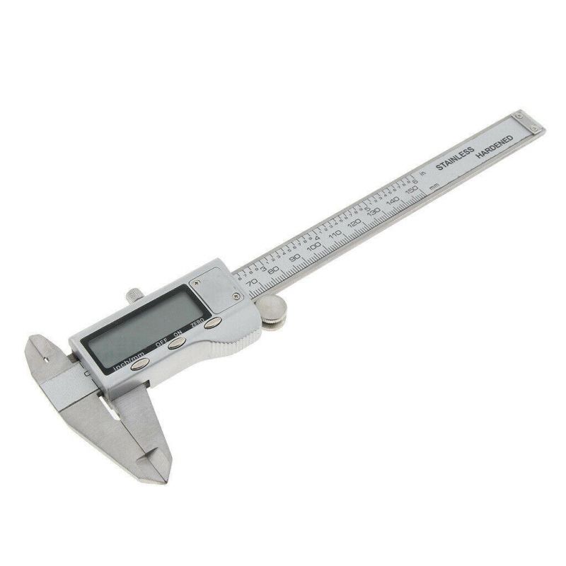 Zinc Alloy LCD Electronic Digital Vernier Caliper Gauge Metric Inch 150mm/6"